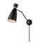 Maxim Lighting Carillon Articulating Wall Sconce, Black/Satin Brass 11300BKSBR - alternate 1